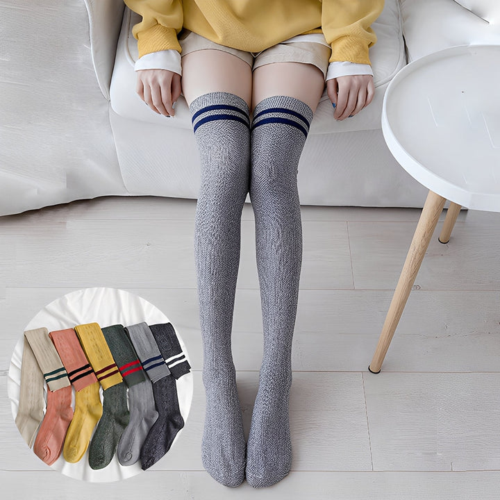 Zella - Stilvolle Damen-Overkneesocken