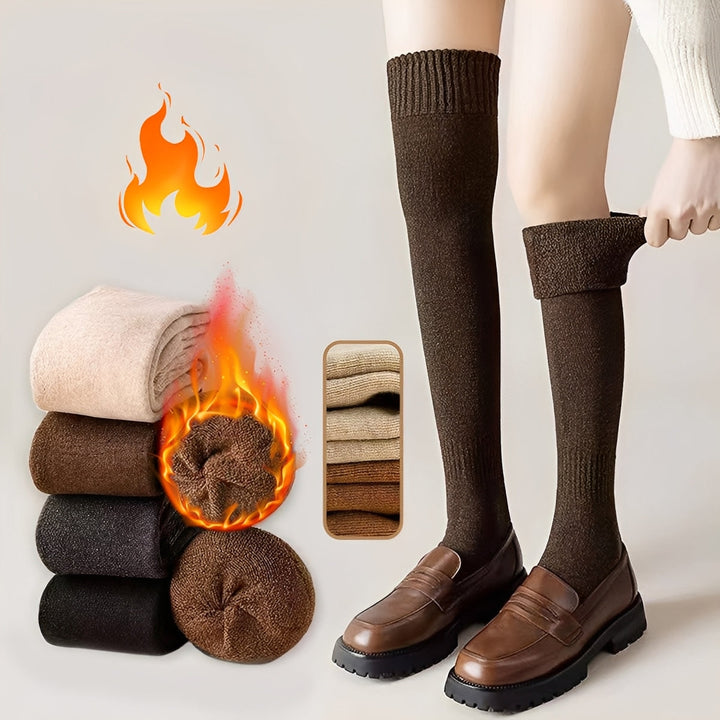 Shirlee - Trendige, warme, dicke Overknee-Socken