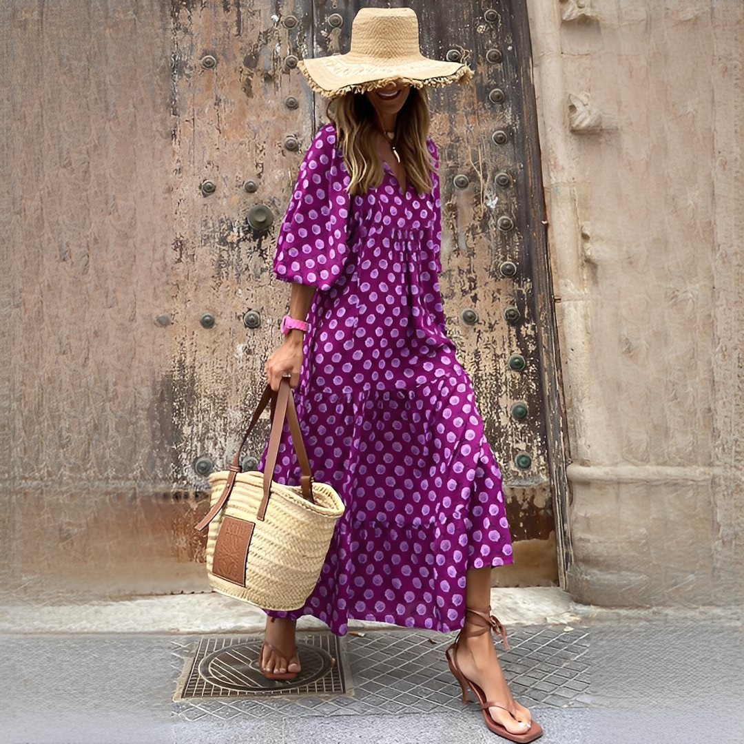 Menchie - Langes Boho-Kleid für Frauen