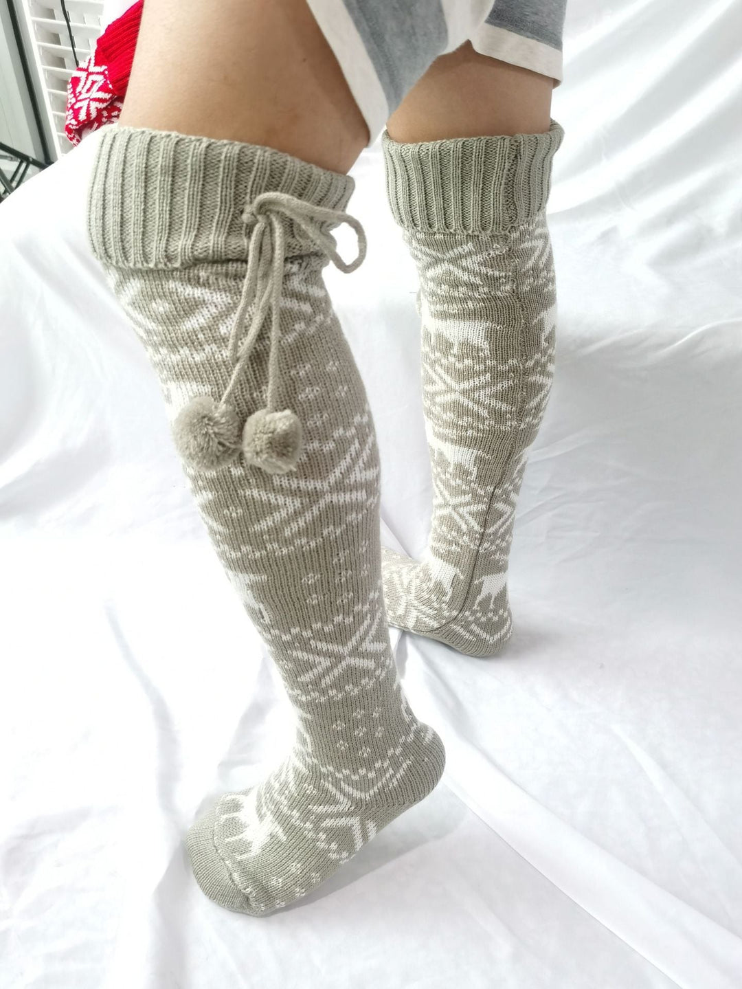 Gabrielle - Elegante, warme Weihnachtssocken für Damen