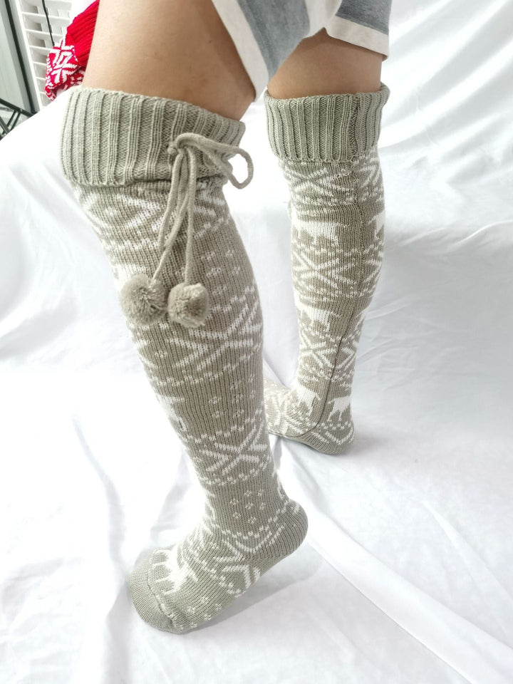 Gabrielle - Elegante, warme Weihnachtssocken für Damen