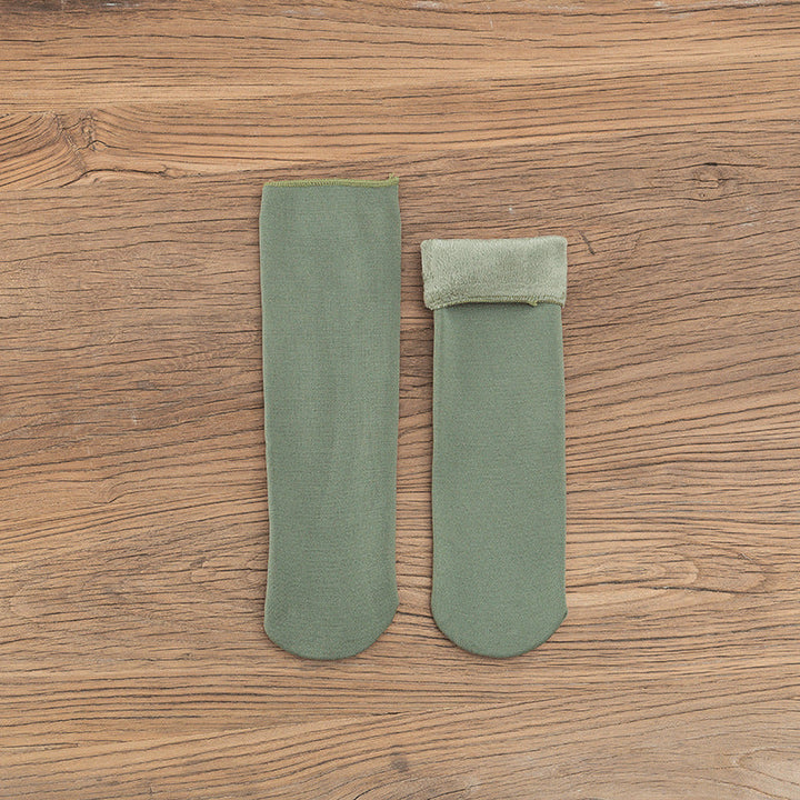 Gloria - Warme Samt-Schneesocken für Frauen