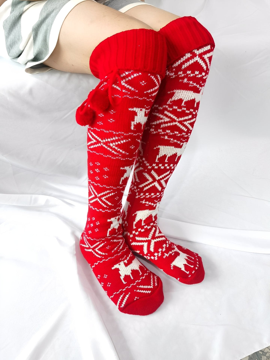 Corinne - Stilvolle Wollsocken für Damen zu Weihnachten