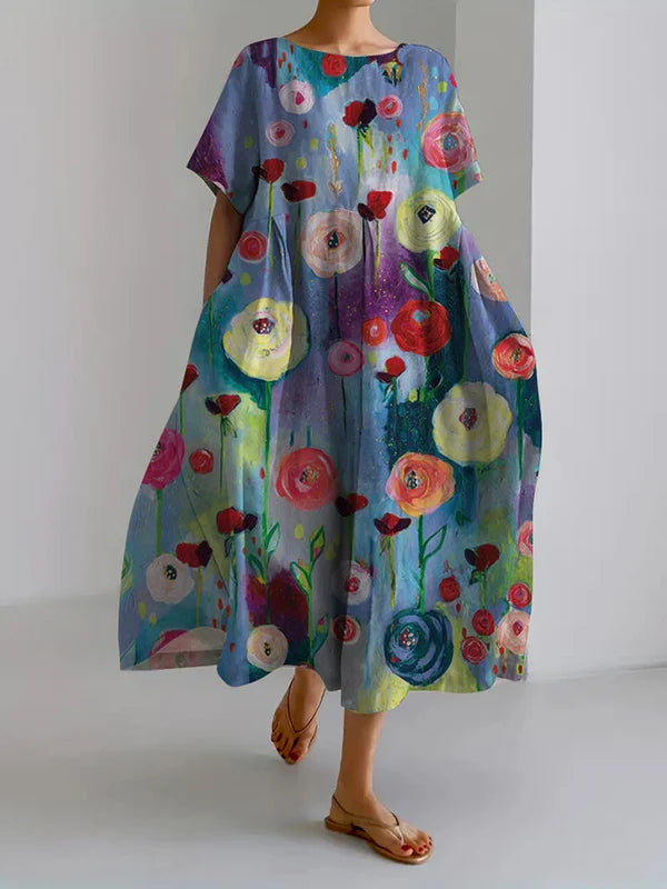 Liora – Kleid aus Künstler-Leinen