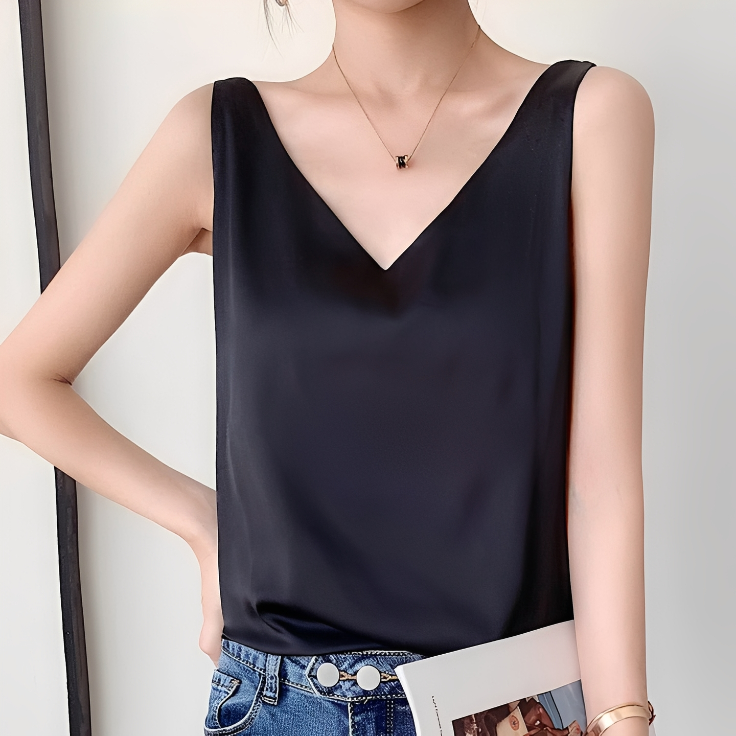 Eudora - Schickes Oberteil mit V-Ausschnitt für Damen