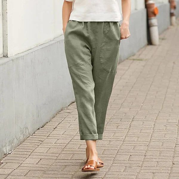 Ember - Weite Hosen aus Leinen und Baumwolle