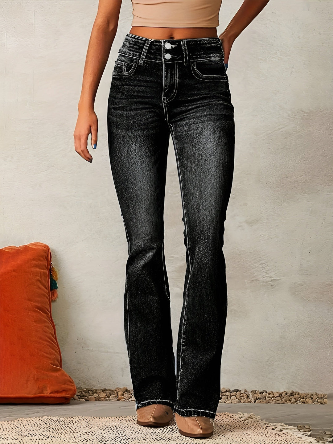 Neely - Bequeme Damenjeans mit hohem Bund