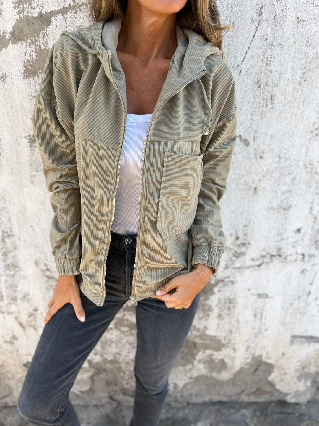 Ariellee – Freizeitjacke mit Kapuze und Reißverschluss