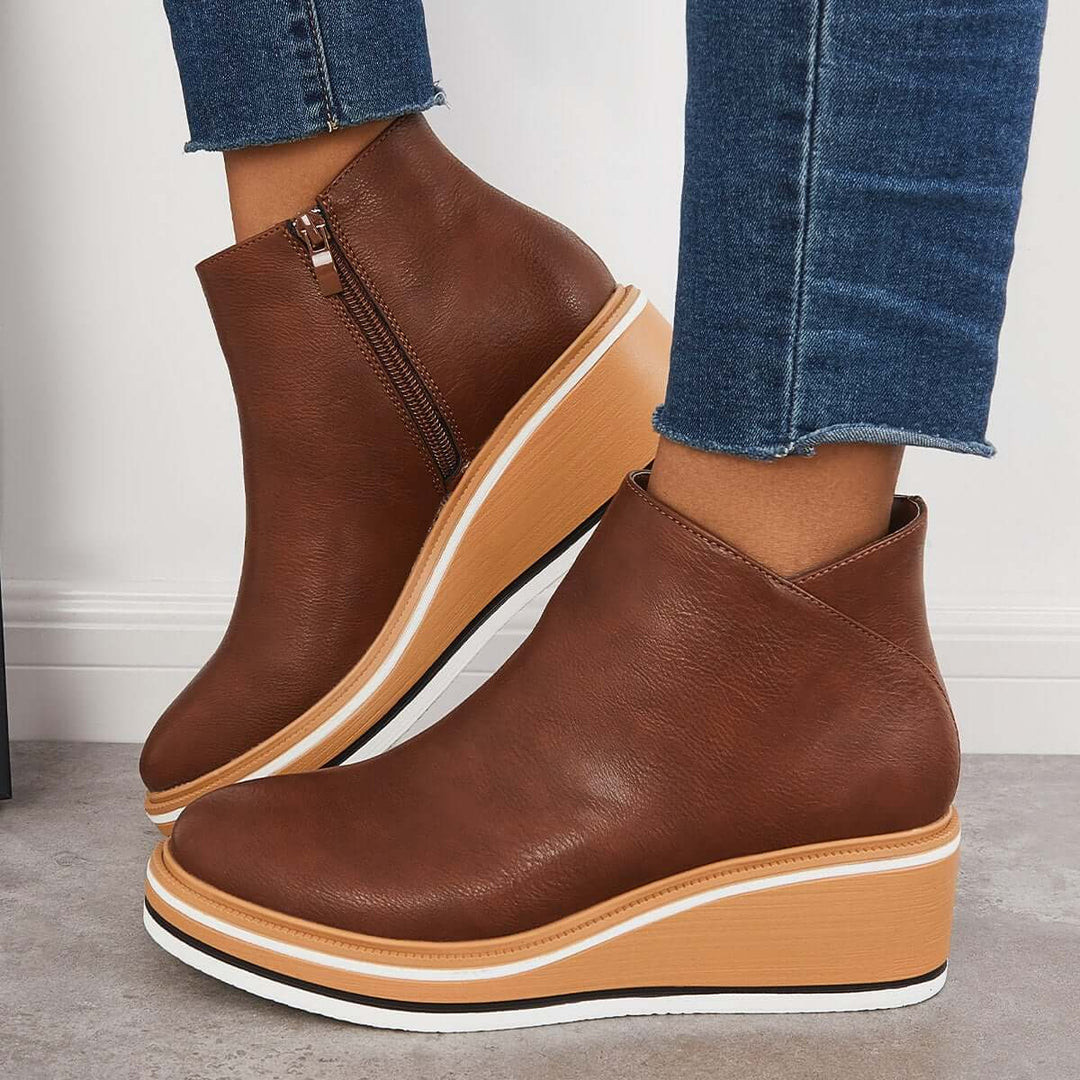 Nikkole - Bequeme Damenstiefel aus Leder