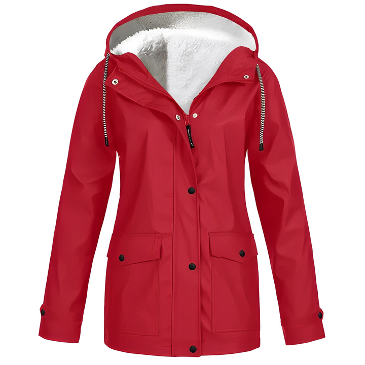 Sherlyn - Damen-Outdoormantel mit Kapuze und weichem Innenfutter