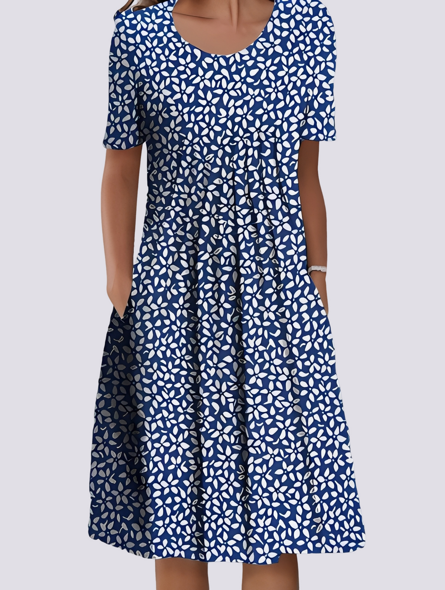 Aminah - Lockeres Kleid mit Blumenmuster für Damen