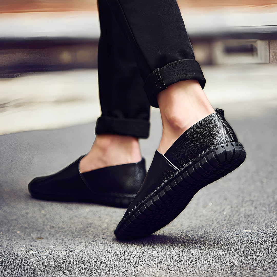 Neville - Schicke Leder-Slipper für Männer