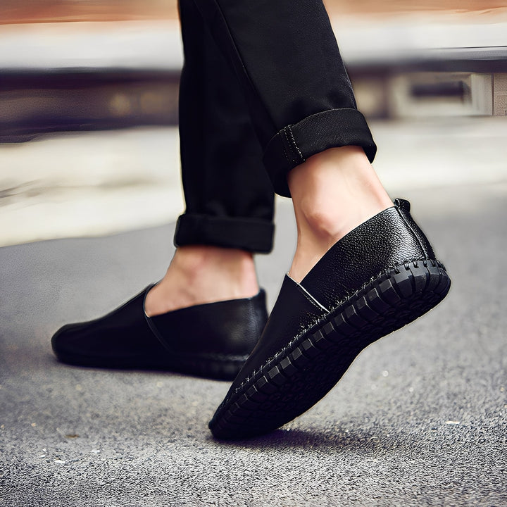 Neville - Schicke Leder-Slipper für Männer