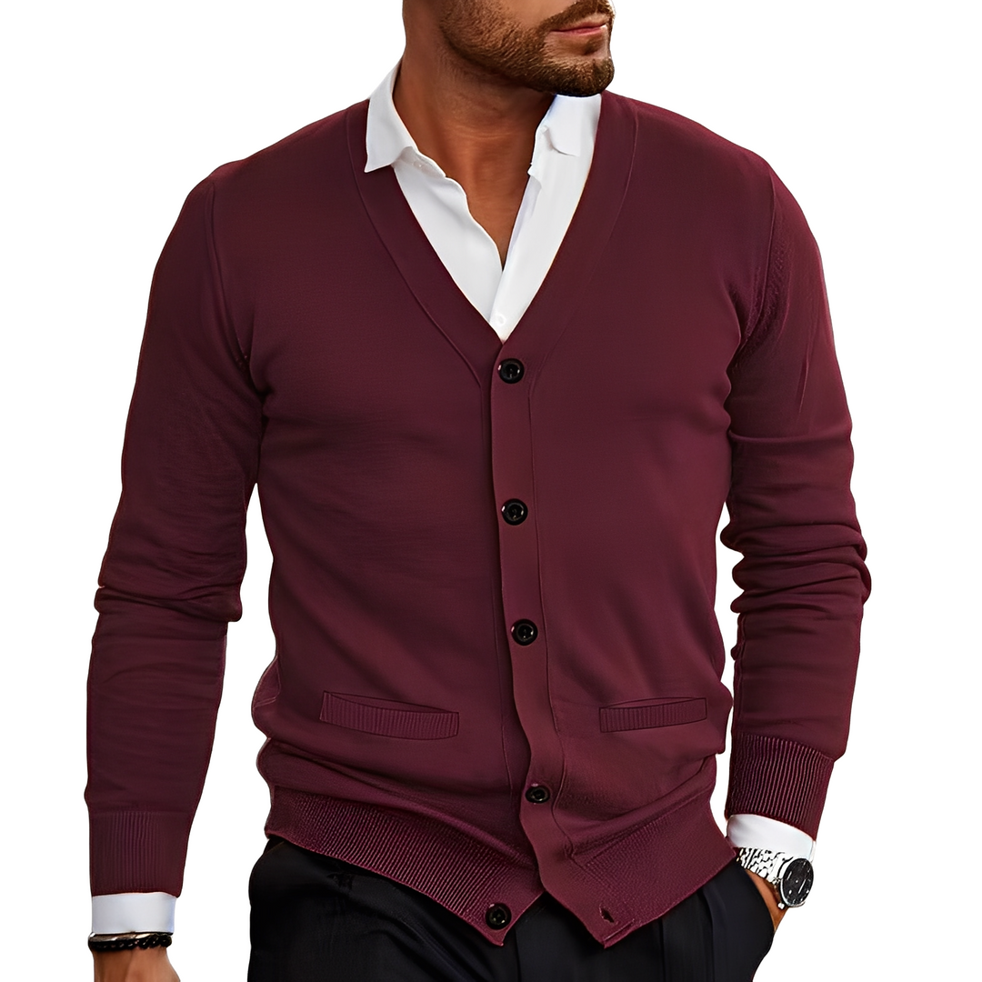 Terrell - Bequeme Herren-Strickjacke mit Taschen