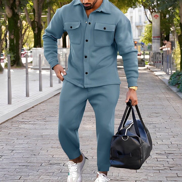 Kent - Modisches Slim-Fit-Set aus Shirt und Hose für Herren
