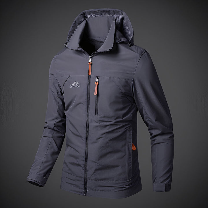 Dalton - Breite wasserdichte Herren-Kapuzenjacke