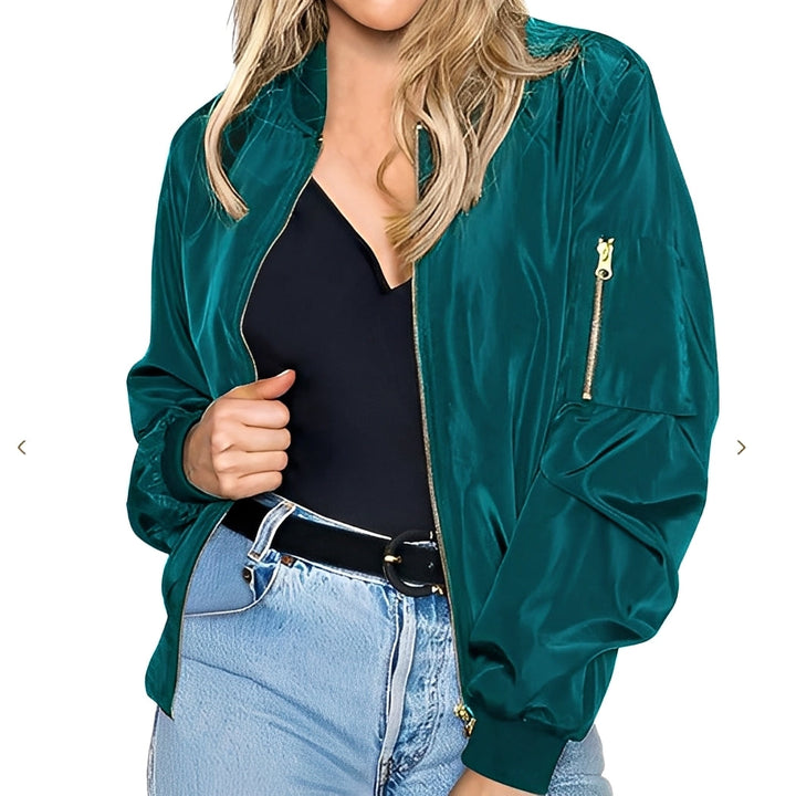 Shirlee - Bequeme Damen-Bomberjacke im Retro-Stil
