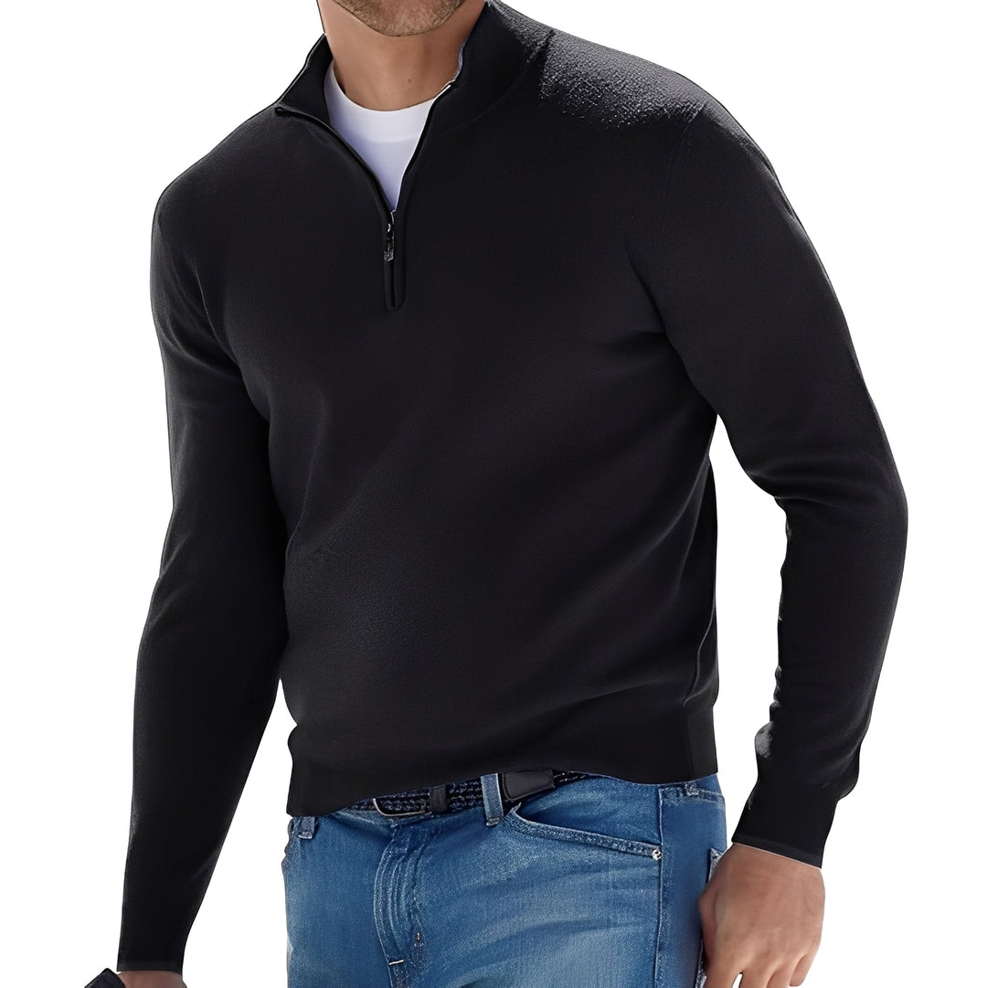 Kennith - Bequemer Herrenpullover mit Reißverschluss