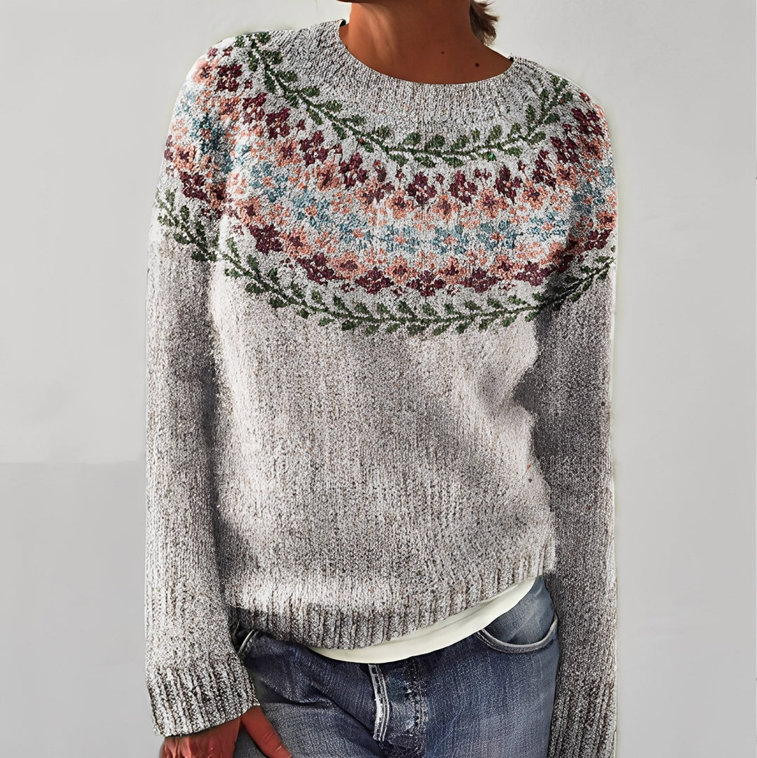 Heather - Traditioneller Damenpullover mit Design