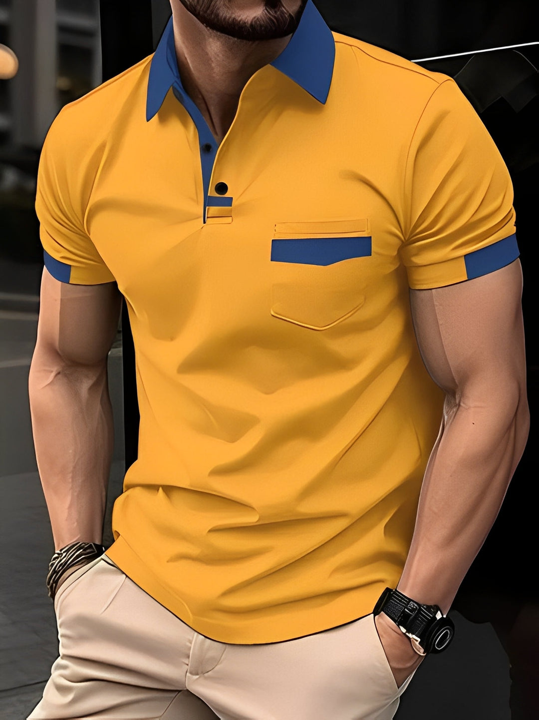 Darwin - Bequemes, schmales Poloshirt für Herren