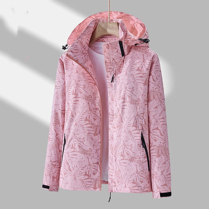 Emmaline - Stylische bedruckte Outdoorjacke mit Kapuze für Damen