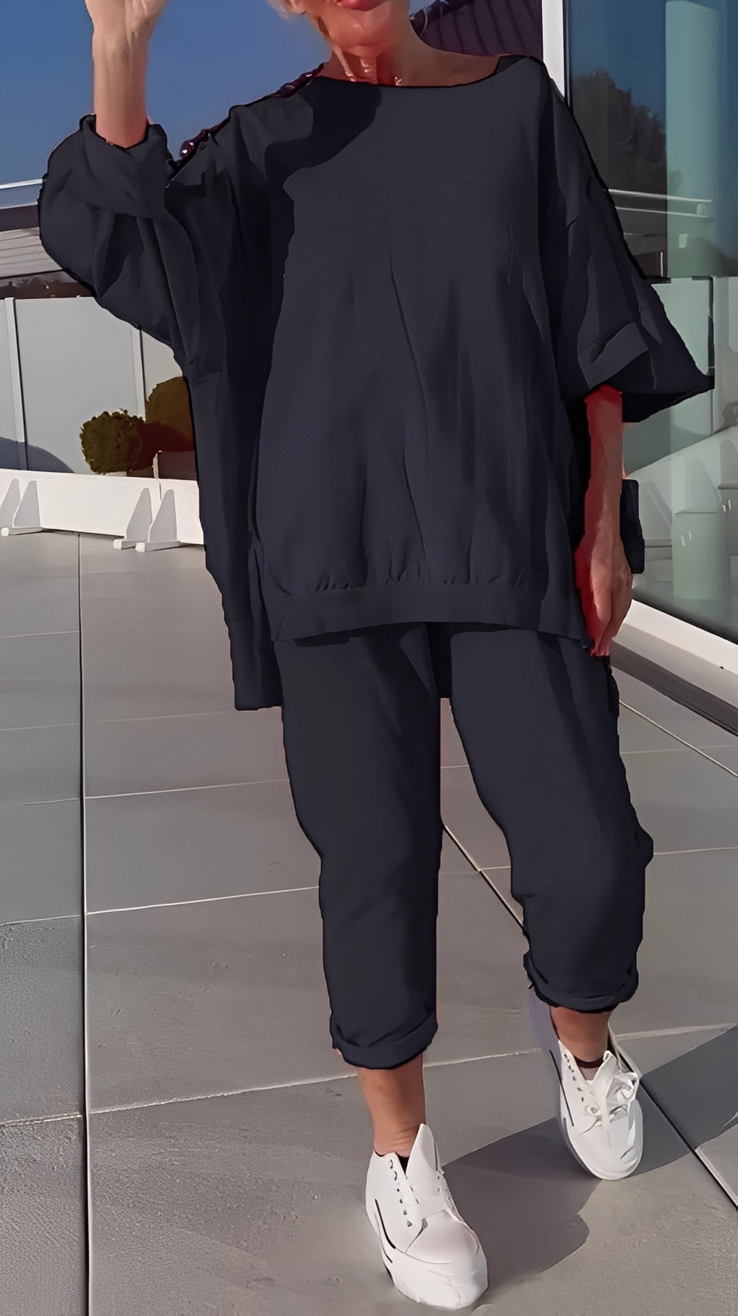 Eleanore - Lässiges Damen-Set mit lockerem Top und Hose