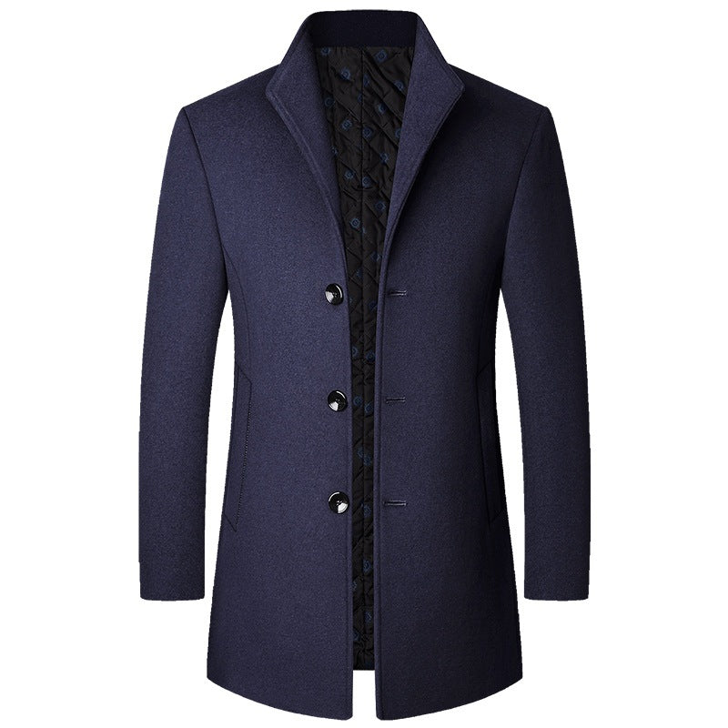 Colson - Schicker langer Herren-Wollmantel