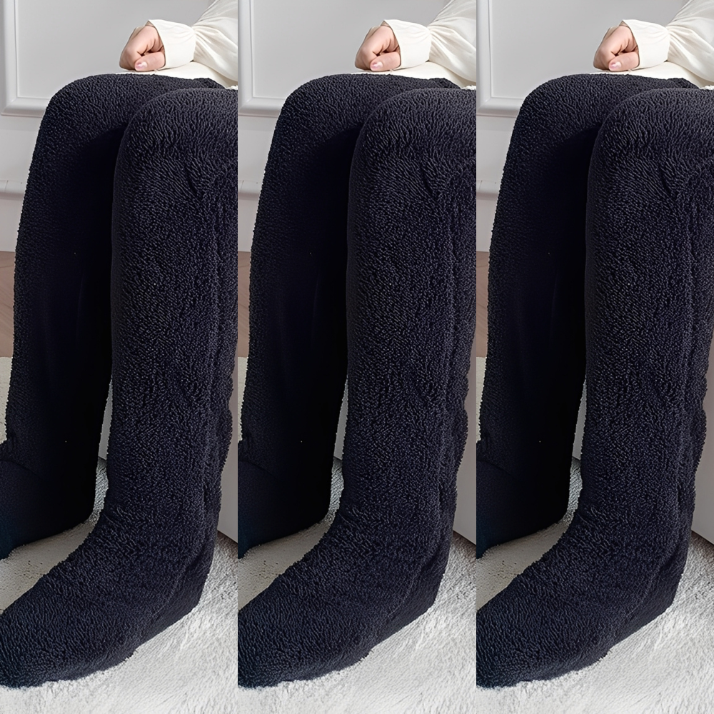 Camellia - Warme, überkniehohe Wintersocken für Damen