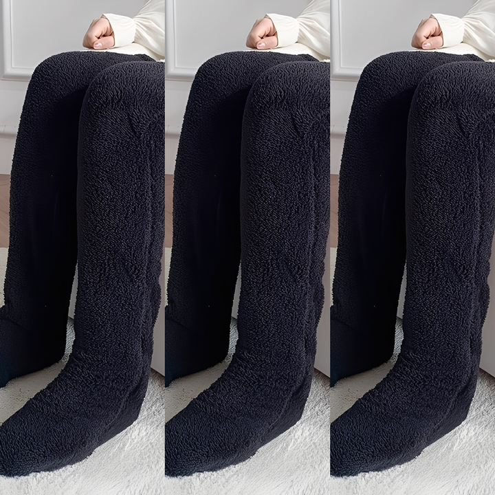 Camellia - Warme, überkniehohe Wintersocken für Damen