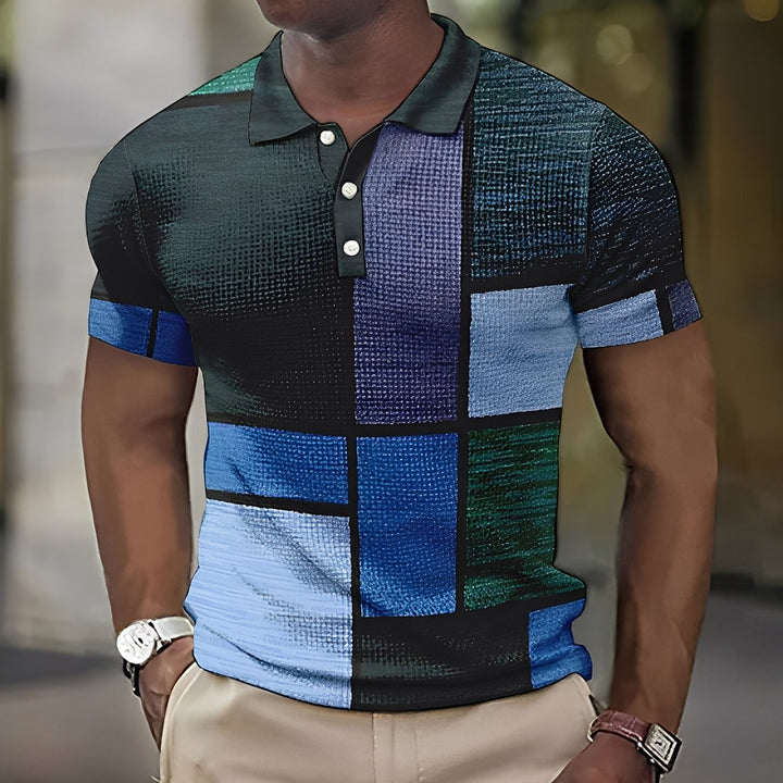 Reginald - Stilvolles buntes Poloshirt für Herren