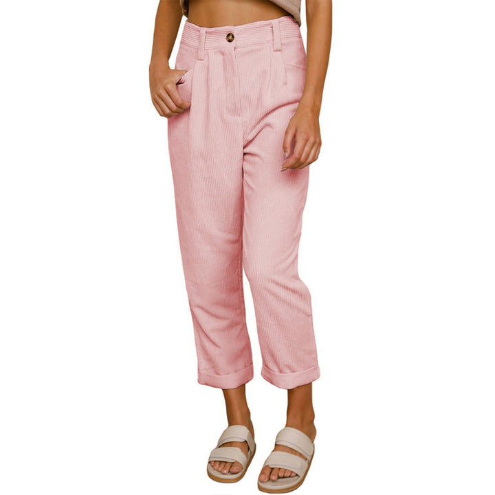 Chelsie - Bequeme Damen-Cordhose mit hohem Bund