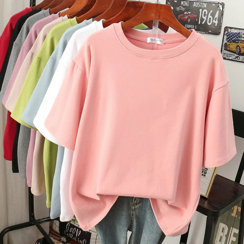 Arabella - Komfortables, lockeres Damen Baumwoll-T-Shirt