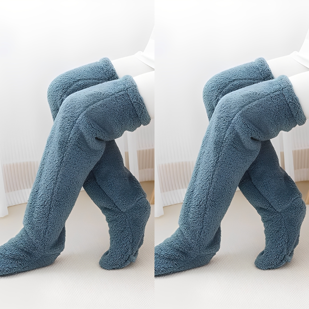 Camellia - Warme, überkniehohe Wintersocken für Damen