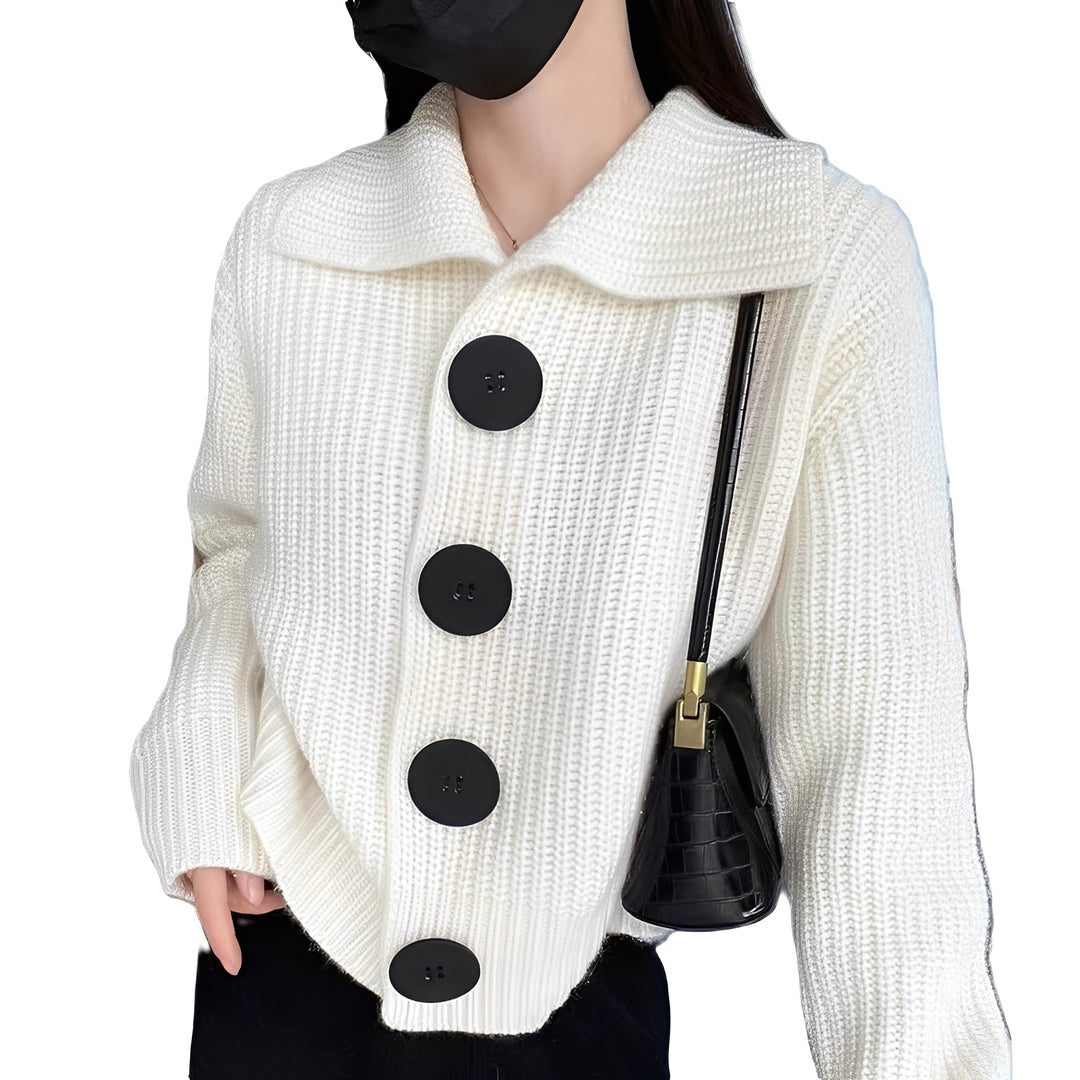 Alexus - Lockere Damen-Strickjacke mit Knöpfen