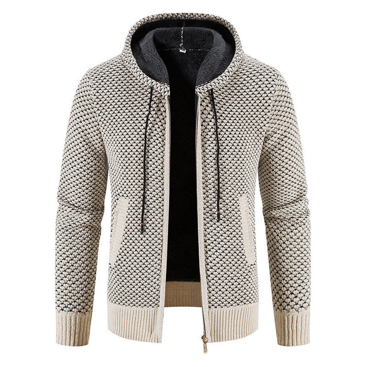 Roswell - Modischer Herren-Cardigan mit Kapuze
