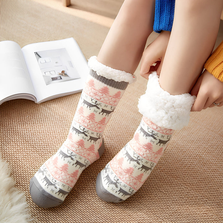 Clarice - Elegante mittellange Weihnachtssocken für Damen