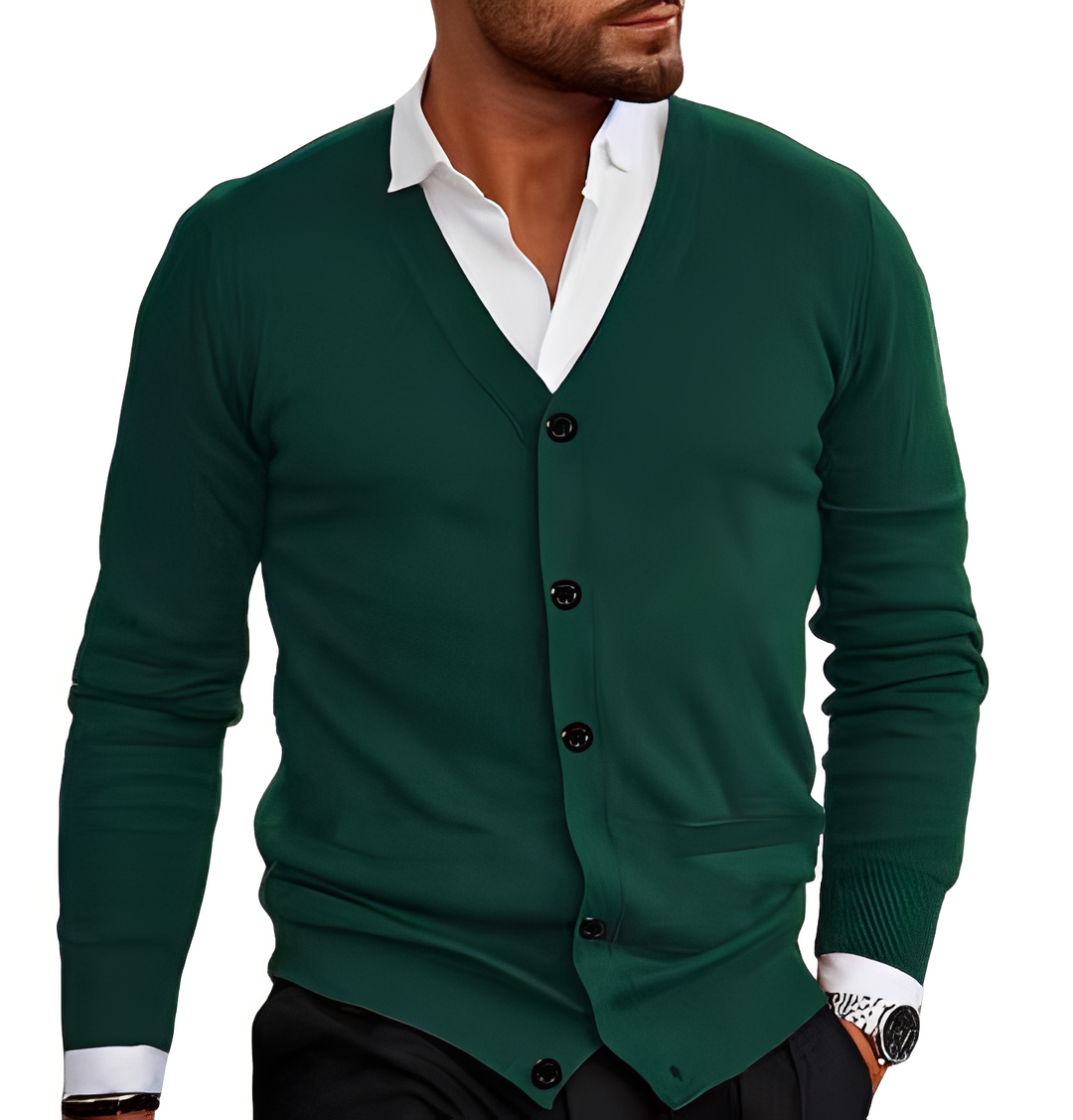 Terrell - Bequeme Herren-Strickjacke mit Taschen