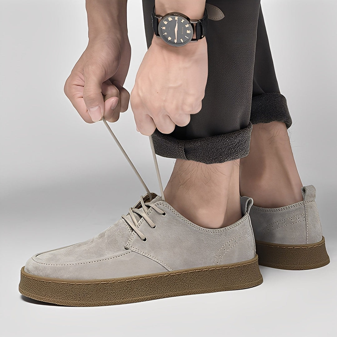 Riordan - Modische flache Wildleder-Sneaker für Herren