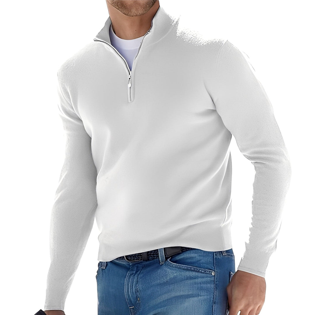 Fredric - Gemütlicher Herrenpullover mit Zipper