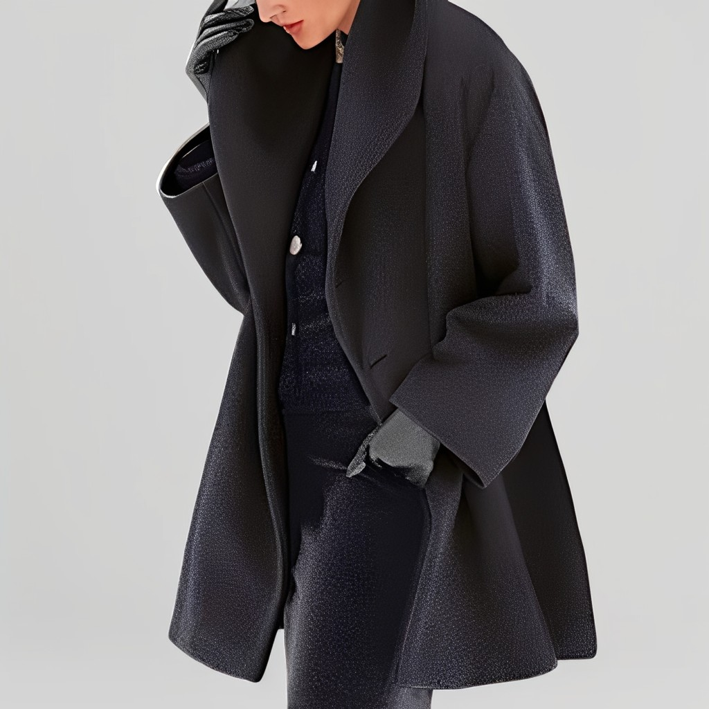 Natalia - Moderne, leger geschnittene Damen-Wolljacke