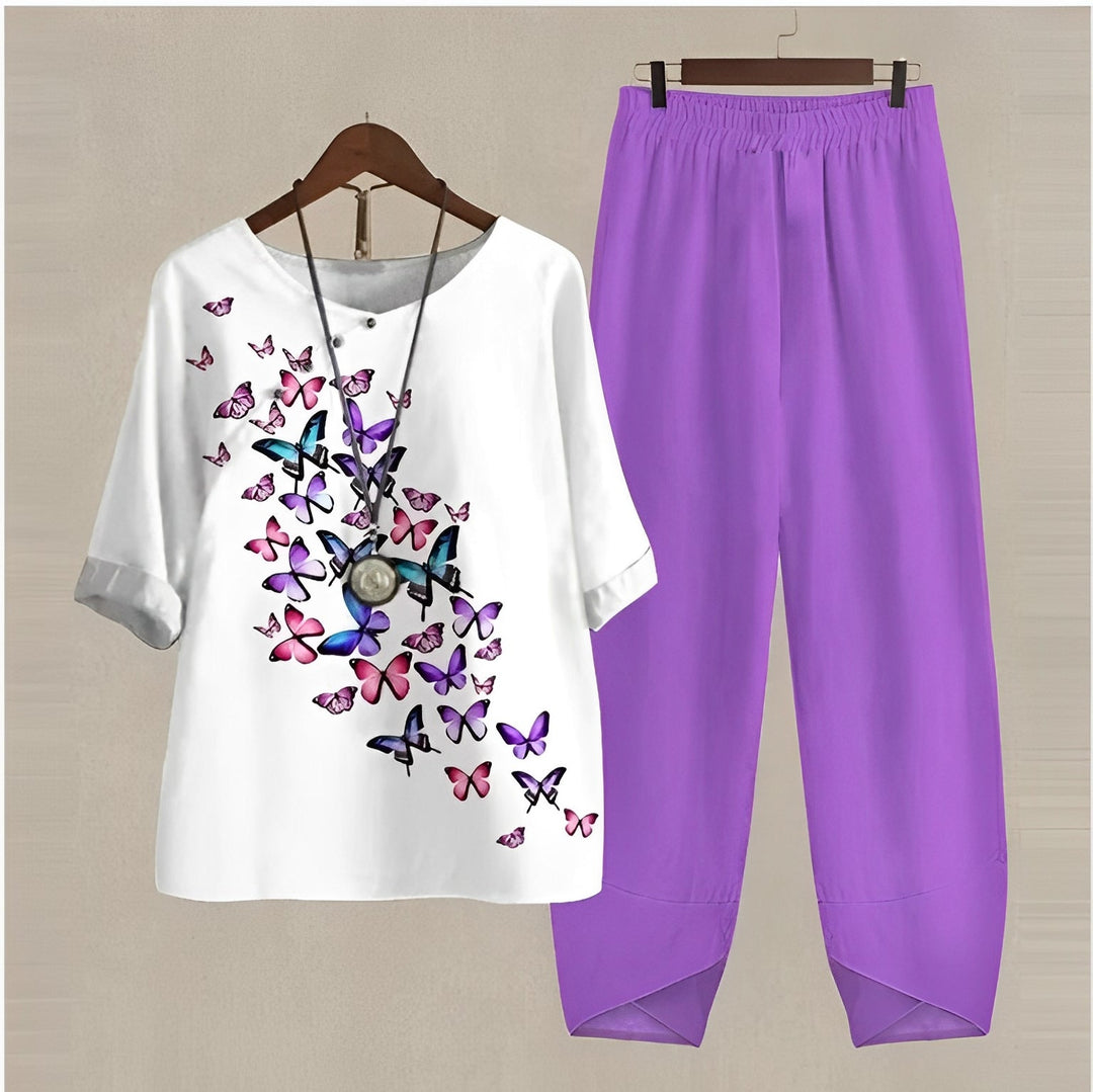 Samsa - Elegantes, lockeres Sommeroutfit für Damen