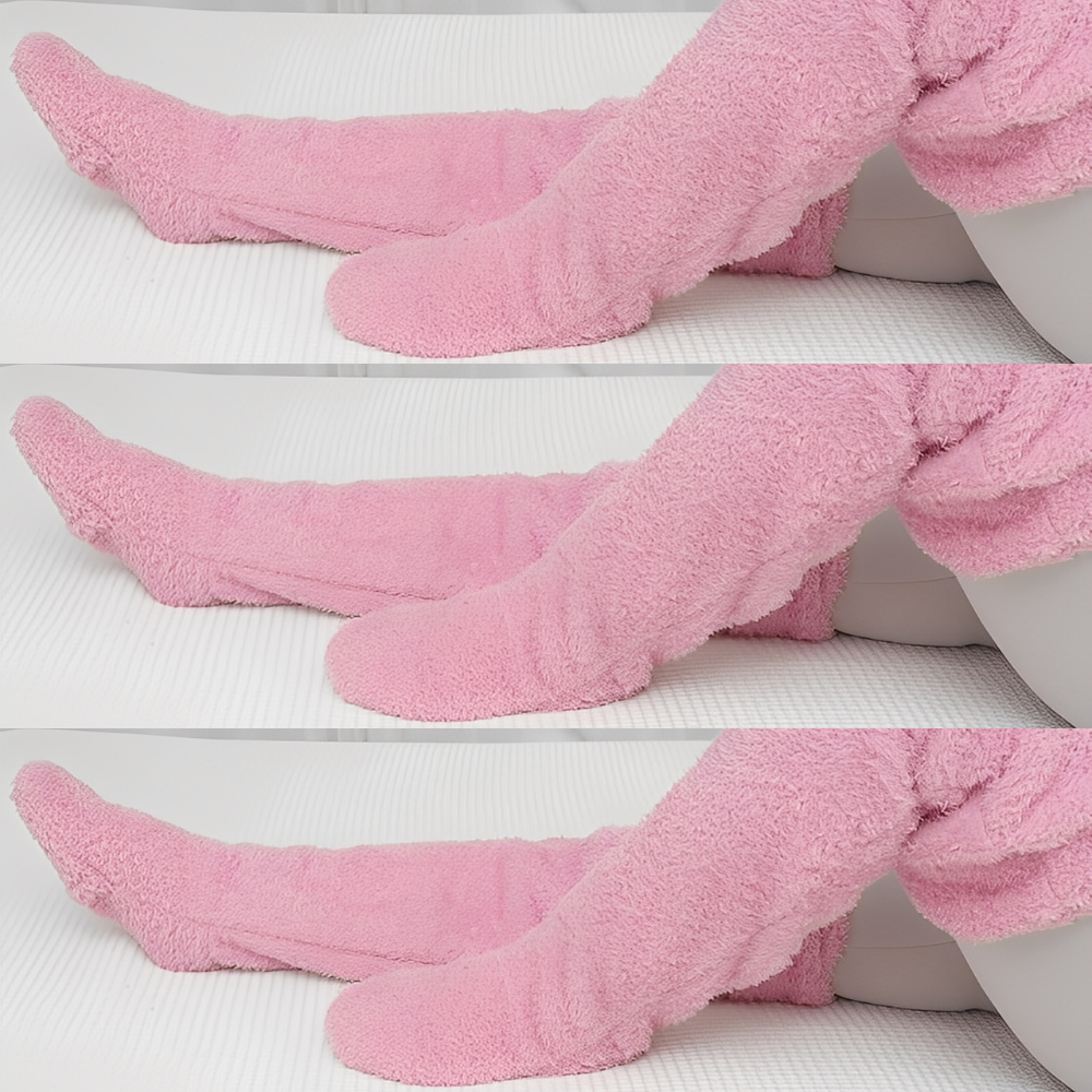 Camellia - Warme, überkniehohe Wintersocken für Damen