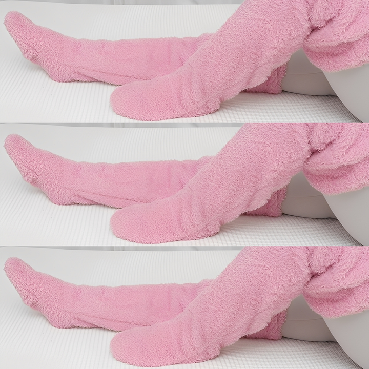 Camellia - Warme, überkniehohe Wintersocken für Damen