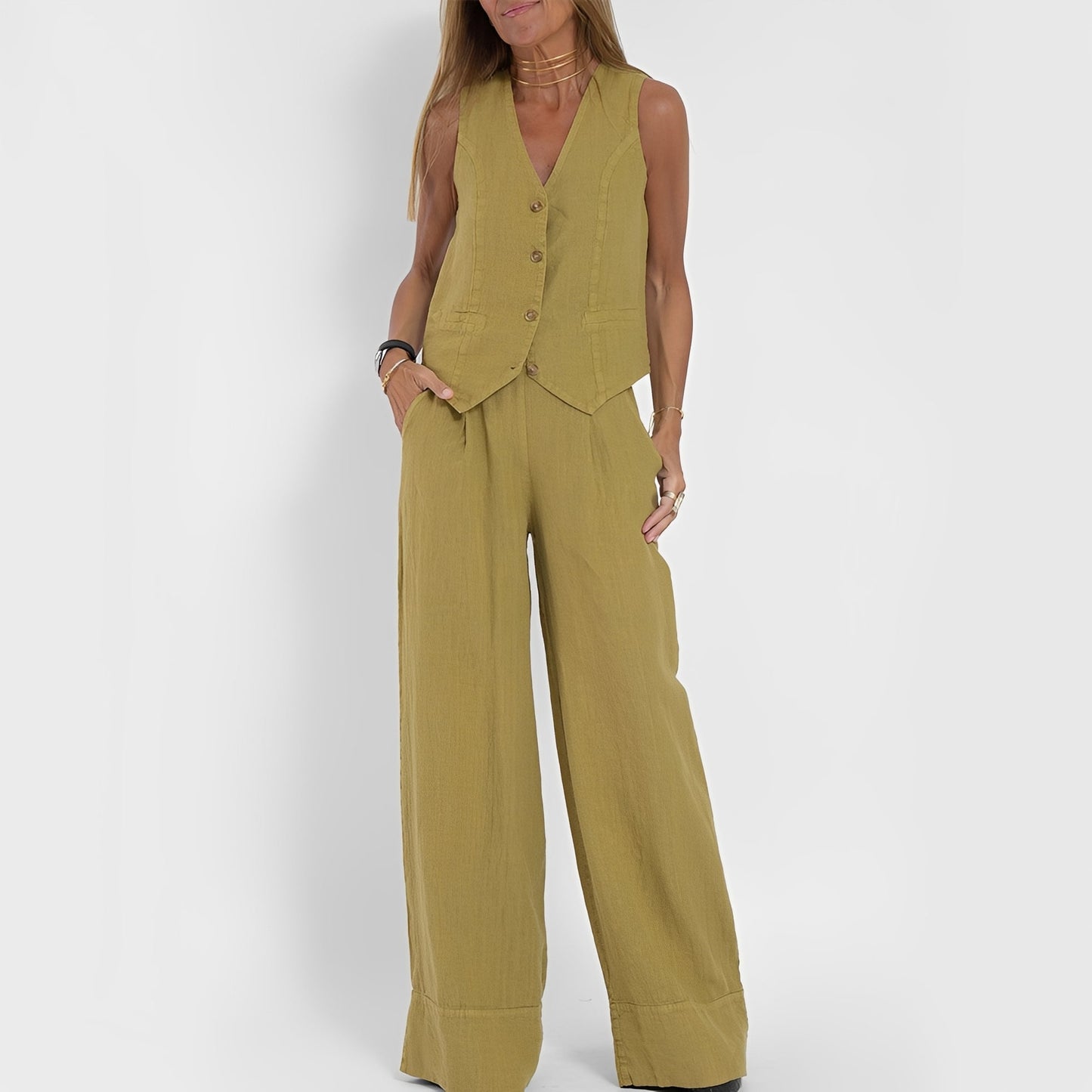 Darcie - Bequemes, locker geschnittenes Zweiteiler-Set für Damen