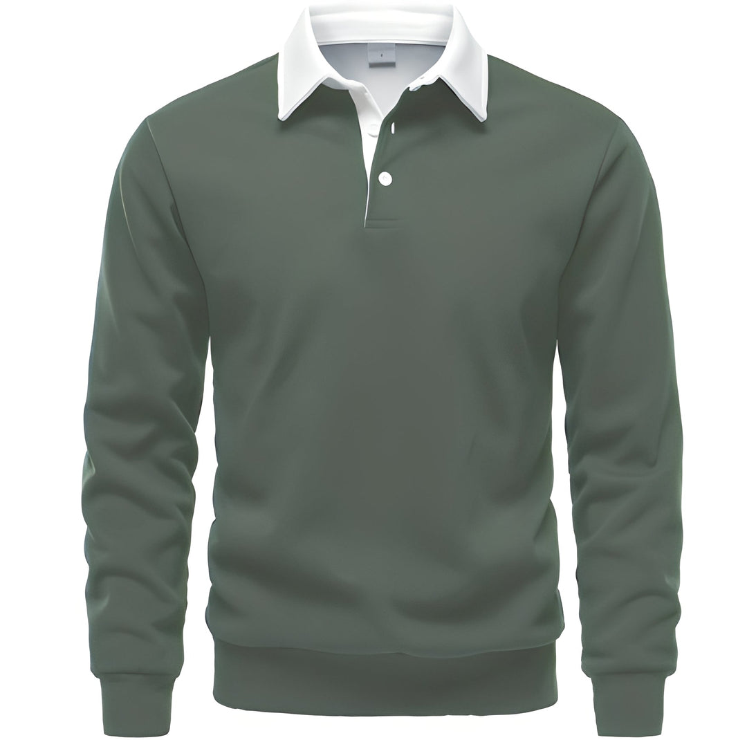 Sonnie - Komfortables Herren-Langarm-Poloshirt