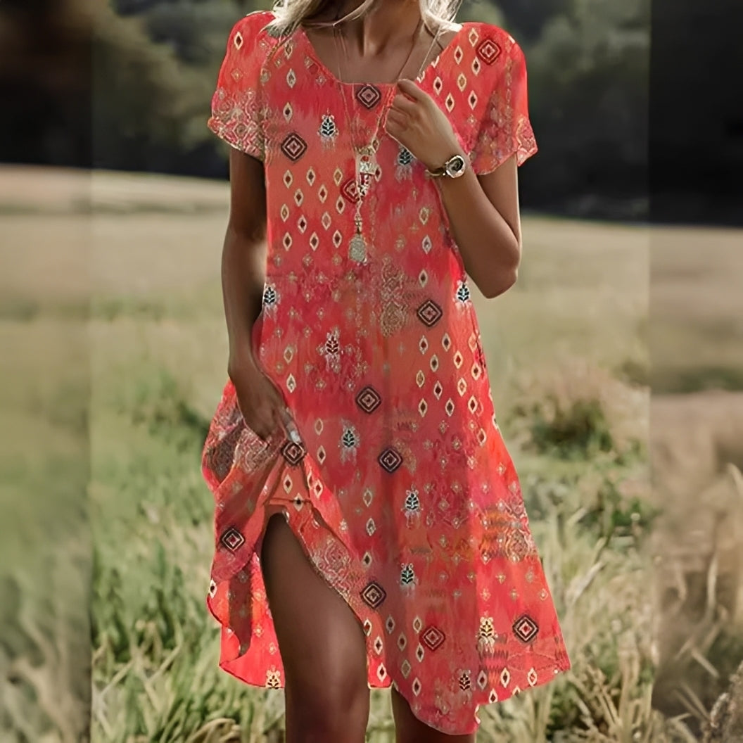 Eloise - Schickes Kleid mit kurzen Ärmeln für Damen