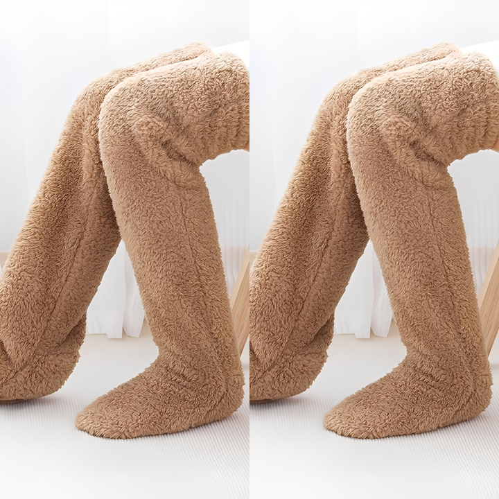 Camellia - Warme, überkniehohe Wintersocken für Damen