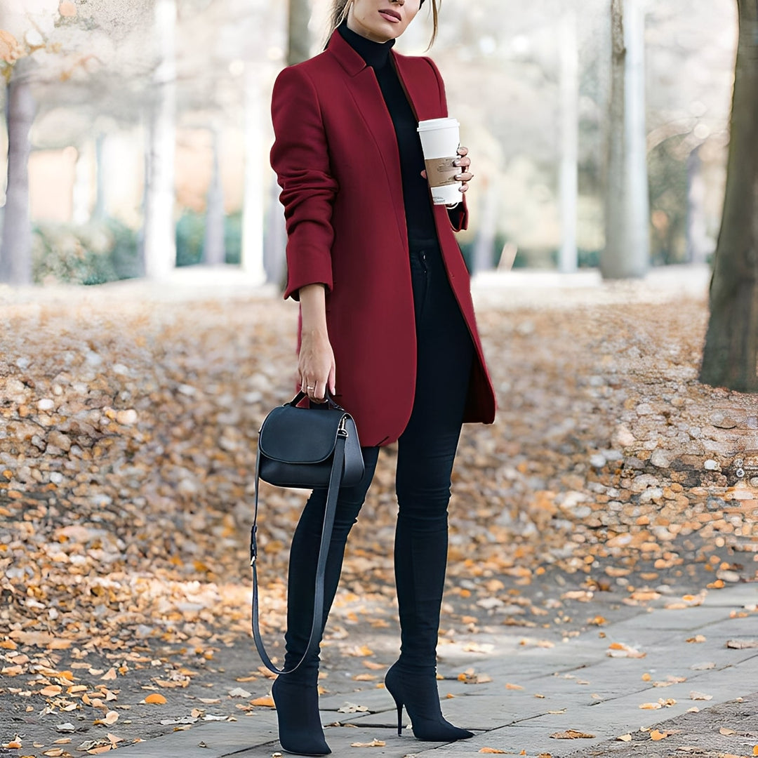 Jazmin - Bequemer, farbenfroher Wollblazer für Damen