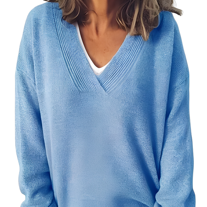 Camryn - Locker gestrickter Damenpullover