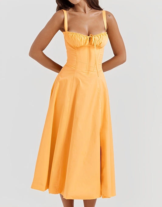 Alyssa - Körperbetontes Midi-Kleid mit Blumendruck für Damen